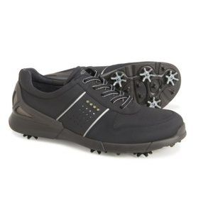ECCO Base One Golf Shoes - Leather, Cleats, Black